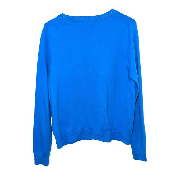 Boden Catriona Cotton Cardigan Sweater - Light Blue M - Picture 5 of 8